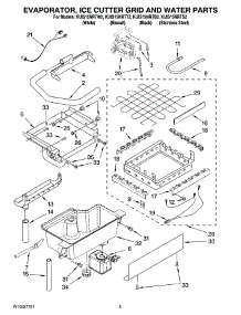02 - Evaporator, Ice Cutter Grid And Water Parts parts for Kitchenaid Ice Machine KUIS15NRTB2 from AppliancePartsPros.com