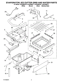 02 - Evaporator, Ice Cutter Grid And Water Parts parts for Kitchenaid Ice Machine KUIS18NNTT1 from AppliancePartsPros.com