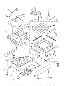 Evaporator, Ice Cutter Grid And Water parts for Kitchenaid Ice Maker KUIS15NRTB0 from AppliancePartsPros.com