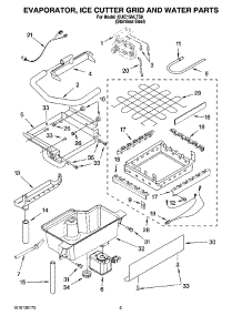 02 - Evaporator, Ice Cutter Grid And Water Parts parts for Kitchenaid Ice Machine KUIC15NLTS0 from AppliancePartsPros.com