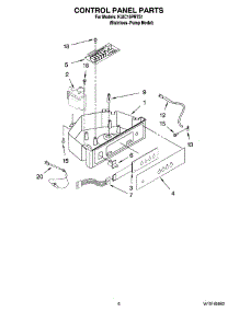 04 - Control Panel Parts parts for Kitchenaid Ice Machine KUIC15PRTS1 from AppliancePartsPros.com