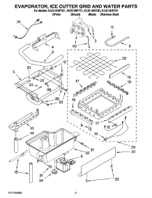 02 - Evaporator, Ice Cutter Grid And Water Parts parts for Kitchenaid Ice Machine KUIS15NRTW1 from AppliancePartsPros.com