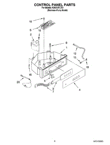 04 - Control Panel Parts parts for Kitchenaid Ice Machine KUIC15PLTS1 from AppliancePartsPros.com