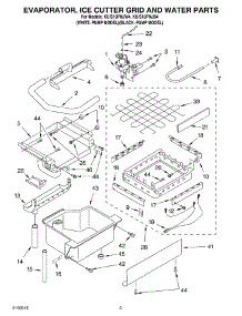 02 - Evaporator Ice Cutter Grid And Water Parts parts for Kitchenaid Ice Machine KUIS18PNJB4 from AppliancePartsPros.com