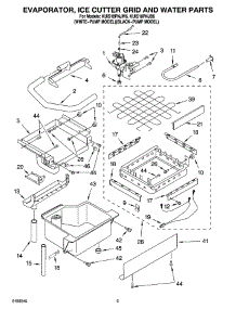 02 - Evaporator Ice Cutter Grid And Water Parts parts for Kitchenaid Ice Machine KUIS18PNJB5 from AppliancePartsPros.com
