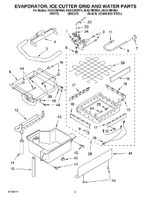 02 - Evaporator Ice Cutter Grid And Water Parts parts for Kitchenaid Ice Machine KUIS15NRHS4 from AppliancePartsPros.com