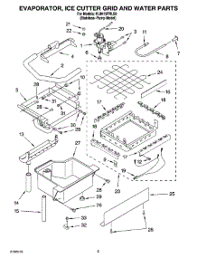 02 - Evaporator Ice Cutter Grid And Water Parts \Fs22 , parts for Kitchenaid Ice Machine KUIA15PRLS0 from AppliancePartsPros.com
