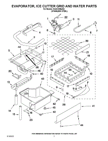02 - Evaporator, Ice Cutter Grid And Water Parts parts for Kitchenaid Ice Machine KUIA18NNJS5 from AppliancePartsPros.com