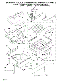 02 - Evaporator Ice Cutter Grid And Water Parts parts for Kitchenaid Ice Machine KUIS15NRHB5 from AppliancePartsPros.com
