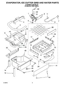 02 - Evaporator Ice Cutter Grid And Water Parts parts for Kitchenaid Ice Machine KUIA15PLLS1 from AppliancePartsPros.com