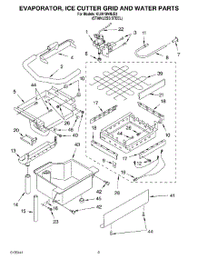 02 - Evaporator Ice Cutter Grid And Water Parts parts for Kitchenaid Ice Machine KUIA18NNJS3 from AppliancePartsPros.com
