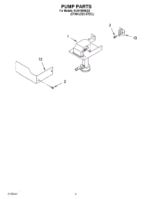 03 - Pump Parts parts for Kitchenaid Ice Machine KUIA18NNJS3 from AppliancePartsPros.com