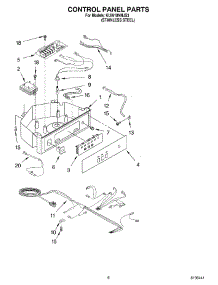 04 - Control Panel Parts parts for Kitchenaid Ice Machine KUIA18NNJS3 from AppliancePartsPros.com