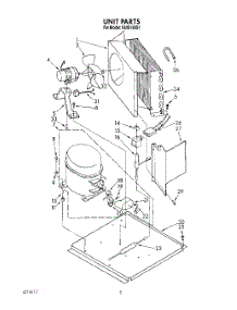 04 - Unit parts for Kitchenaid Ice Machine KUIS185S1 from AppliancePartsPros.com