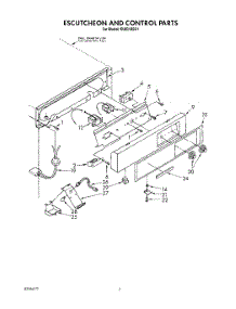 05 - Escutcheon And Control parts for Kitchenaid Ice Machine KUIS185S1 from AppliancePartsPros.com