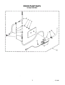 06 - Drain Pump parts for Kitchenaid Ice Machine KUIS185S2 from AppliancePartsPros.com