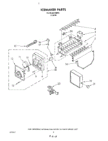 02 - Section parts for Kitchenaid Ice Maker KIMF8118746 from AppliancePartsPros.com