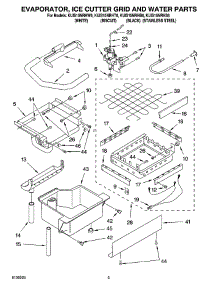 02 - Evaporator Ice Cutter Grid And Water Parts parts for Kitchenaid Ice Machine KUIS15NRHT6 from AppliancePartsPros.com