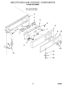 04 - Escutcheon And Control Components parts for Kitchenaid Ice Machine KUIS185EWH0 from AppliancePartsPros.com