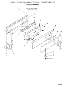 04 - Escutcheon And Control Components parts for Kitchenaid Ice Machine KUIS185EAL0 from AppliancePartsPros.com