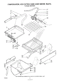 03 - Evaporator, Ice Cutter Grid And Water parts for Whirlpool Ice Machine 3KUIS185V0 from AppliancePartsPros.com