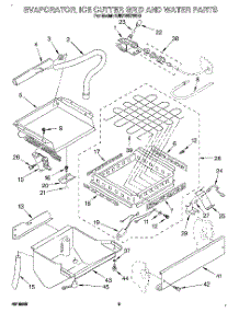 02 - Evaporator, Ice Cutter Grid And Water parts for Kitchenaid Ice Machine KUIS185DWH0 from AppliancePartsPros.com