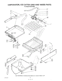 03 - Evaporator, Ice Cutter Grid And Water parts for Whirlpool Ice Machine 4KUIS185S0 from AppliancePartsPros.com