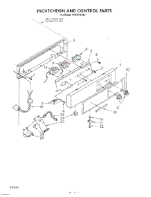 06 - Escutcheon And Control parts for Whirlpool Ice Machine 4KUIS185S0 from AppliancePartsPros.com