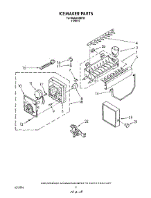 02 - Section parts for Kitchenaid Ice Maker KIMF81 from AppliancePartsPros.com