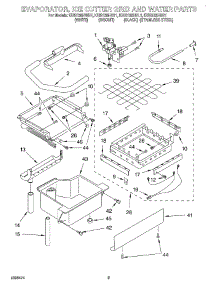 02 - Evaporator, Ice Cutter Grid And Water parts for Kitchenaid Ice Machine KUIS155HBT1 from AppliancePartsPros.com