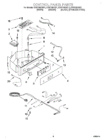 04 - Control Panel parts for Kitchenaid Ice Machine KUIS155HWH1 from AppliancePartsPros.com