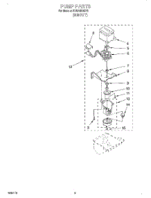 03 - Pump parts for Kitchenaid Ice Machine KUIS185GBT0 from AppliancePartsPros.com