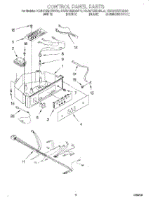 04 - Control Panel parts for Kitchenaid Ice Machine KUIS155HBT0 from AppliancePartsPros.com