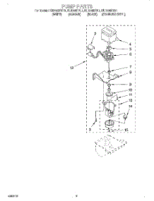 03 - Pump parts for Kitchenaid Ice Machine KUIS185FBS1 from AppliancePartsPros.com