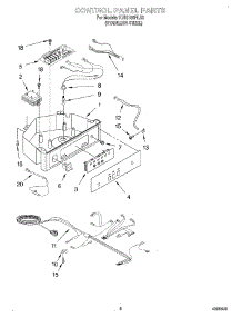04 - Control Panel parts for Kitchenaid Ice Machine KUIS155HLS0 from AppliancePartsPros.com