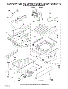 02 - Evaporator, Ice Cutter Grid And Water Parts parts for Kitchenaid Ice Maker KUIS15NRXB1 from AppliancePartsPros.com
