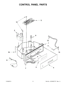 04 - Control Panel Parts parts for Kitchenaid Ice Maker KUIS18NNXW1 from AppliancePartsPros.com