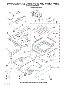 02 - Evaporator, Ice Cutter Grid And Water Parts parts for Kitchenaid Ice Maker KUIP15PRXX0 from AppliancePartsPros.com