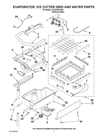02 - Evaporator, Ice Cutter Grid And Water Parts parts for Kitchenaid Ice Maker KUIO18NNXS0 from AppliancePartsPros.com