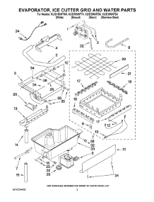 02 - Evaporator, Ice Cutter Grid And Water Parts parts for Kitchenaid Ice Machine KUIS18NNTT4 from AppliancePartsPros.com