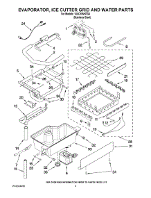 02 - Evaporator, Ice Cutter Grid And Water Parts parts for Kitchenaid Ice Machine KUIC18NNTS4 from AppliancePartsPros.com