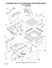 02 - Evaporator, Ice Cutter Grid And Water Parts parts for Kitchenaid Ice Machine KUIC15NLTS4 from AppliancePartsPros.com