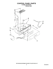 04 - Control Panel Parts parts for Kitchenaid Ice Machine KUIC15NLTS4 from AppliancePartsPros.com