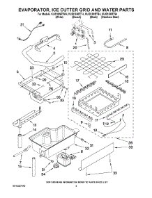02 - Evaporator, Ice Cutter Grid And Water Parts parts for Kitchenaid Ice Machine KUIS15NRTB4 from AppliancePartsPros.com