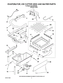 02 - Evaporator, Ice Cutter Grid And Water Parts parts for Kitchenaid Ice Machine KUIC15NRTS3 from AppliancePartsPros.com
