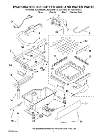02 - Evaporator Ice Cutter Grid And Water Parts parts for Kitchenaid Ice Machine KUIS18NNTW3 from AppliancePartsPros.com