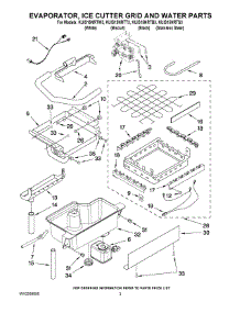 02 - Evaporator Ice Cutter Grid And Water Parts parts for Kitchenaid Ice Machine KUIS15NRTT3 from AppliancePartsPros.com