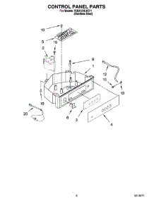 04 - Control Panel Parts parts for Kitchenaid Ice Machine KUIA15NLHS11 from AppliancePartsPros.com