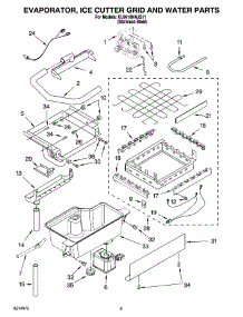 02 - Evaporator, Ice Cutter Grid And Water Parts parts for Kitchenaid Ice Machine KUIA18NNJS11 from AppliancePartsPros.com