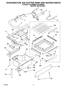 02 - Evaporator, Ice Cutter Grid And Water Parts parts for Kitchenaid Ice Machine KUIV18NNMM4 from AppliancePartsPros.com